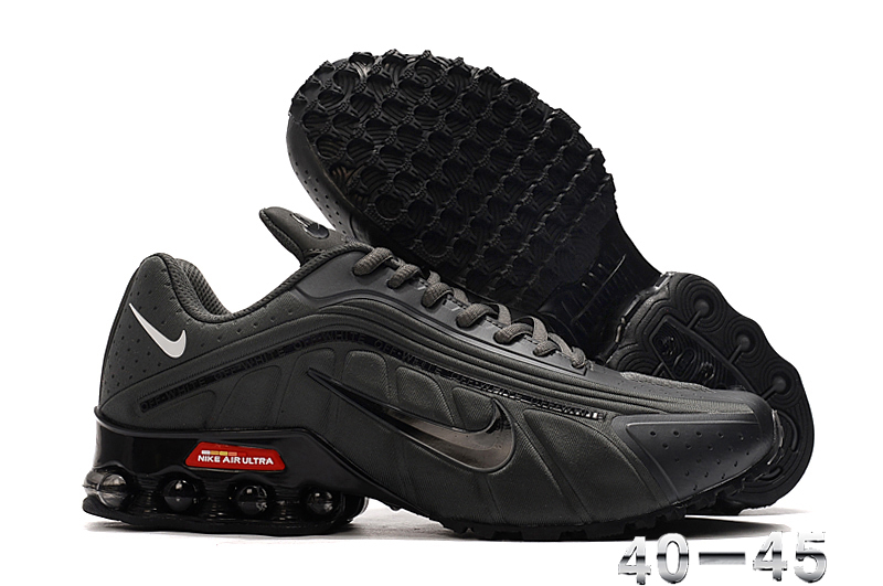 Men Nike Shox R4 Carbon Black Footwear